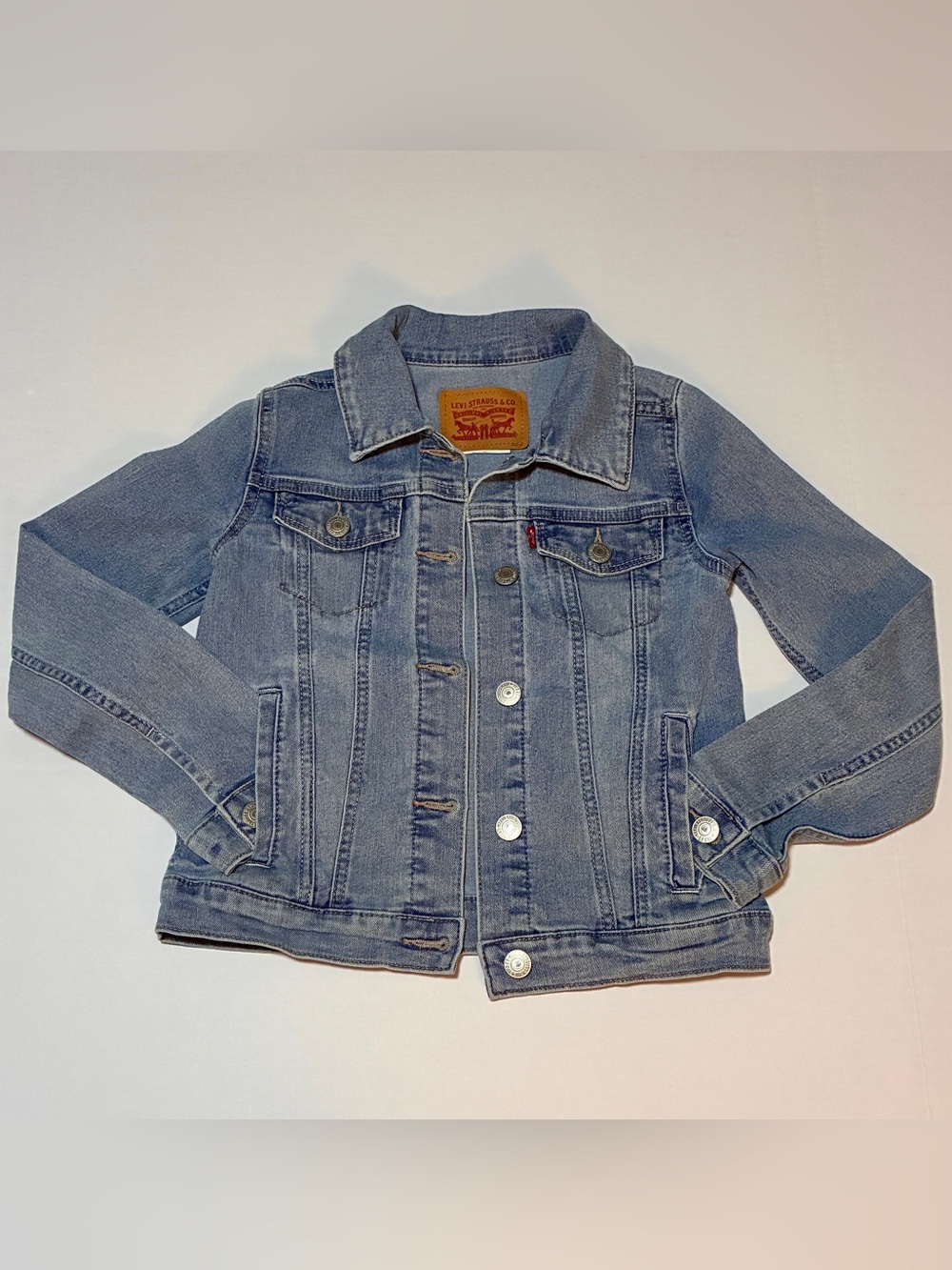 Levi's Kids Medium Blue Denim Jacket with Button Front